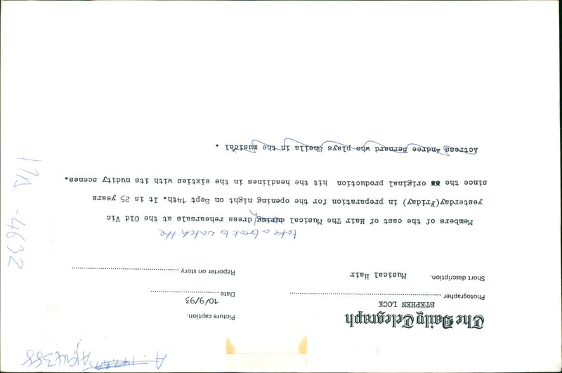 Musical Hair - Vintage Photograph