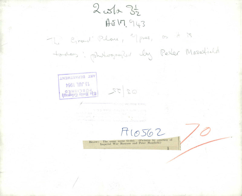 Ypres Cloth Hall - Vintage Photograph