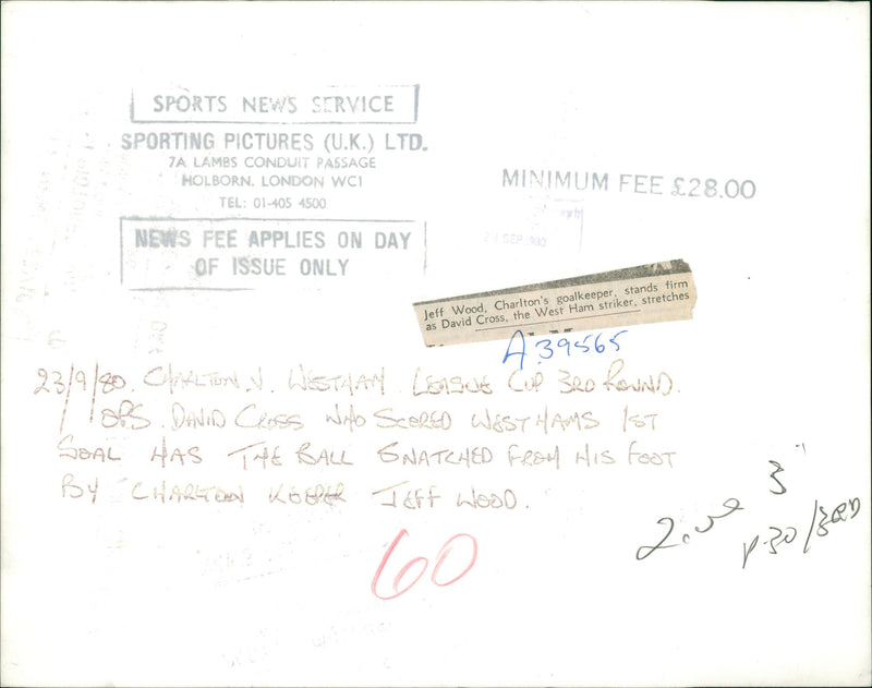 David Cross (Jeff Wood) - Vintage Photograph