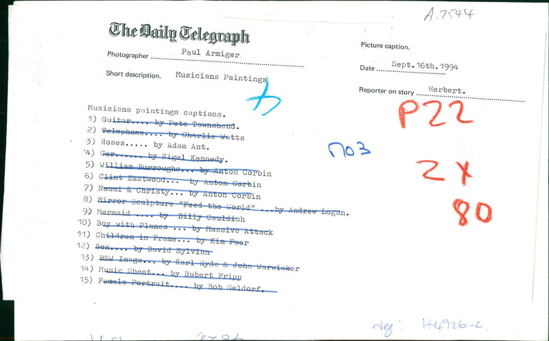 Musicians Paintings - Vintage Photograph