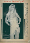 German model Claudia Schiffer - Vintage Photograph