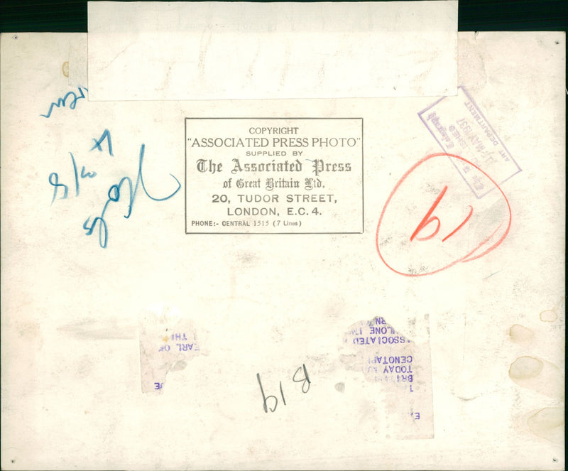 British Legion parade. - Vintage Photograph