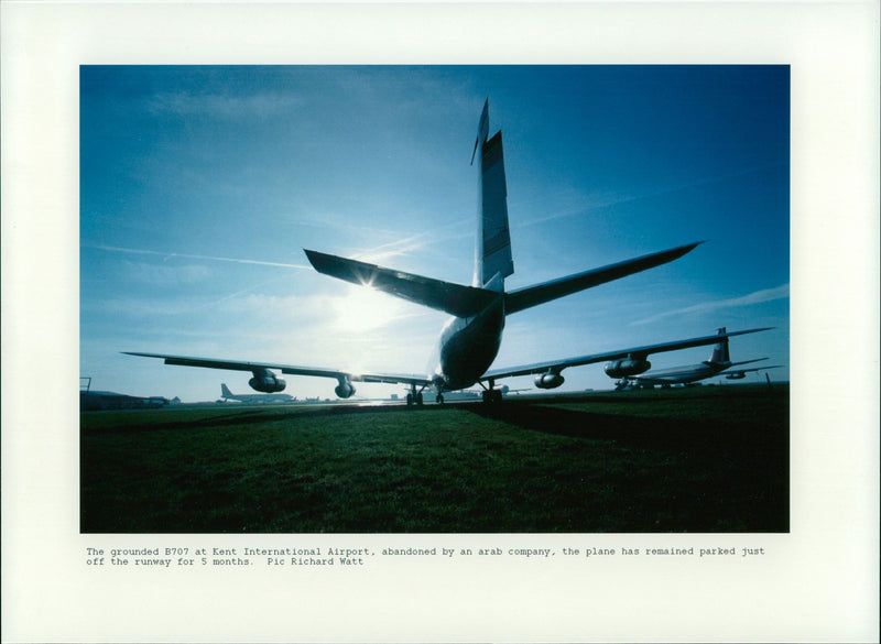 Boeing 707 Jet airliner - Vintage Photograph