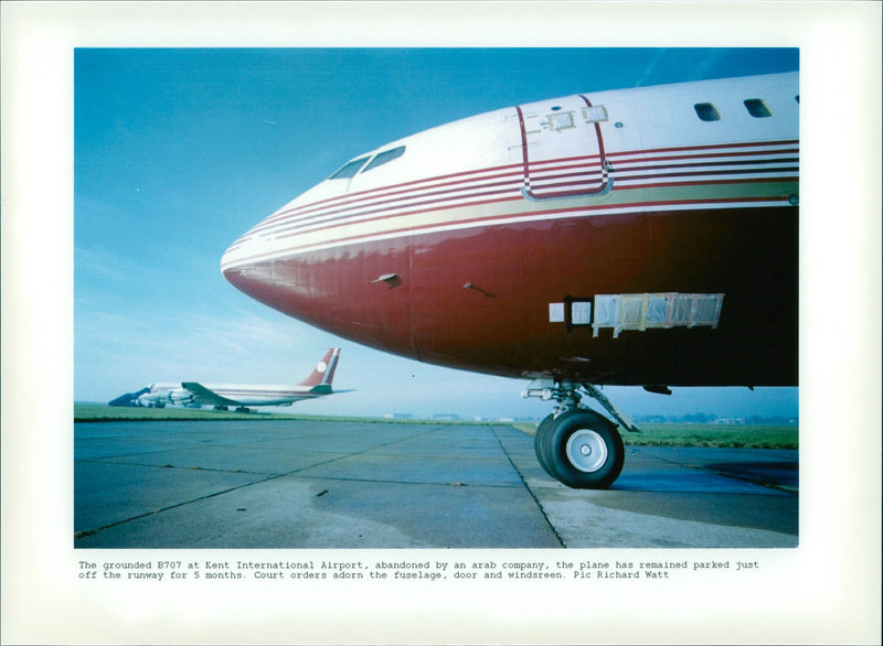 Boeing 707 Jet airliner - Vintage Photograph