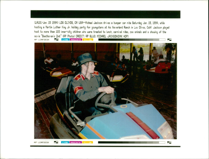 Michael Jackson American singer-songwriter - Vintage Photograph