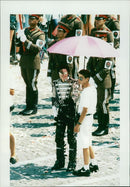 Michael Jackson and the extras hired his music video. - Vintage Photograph