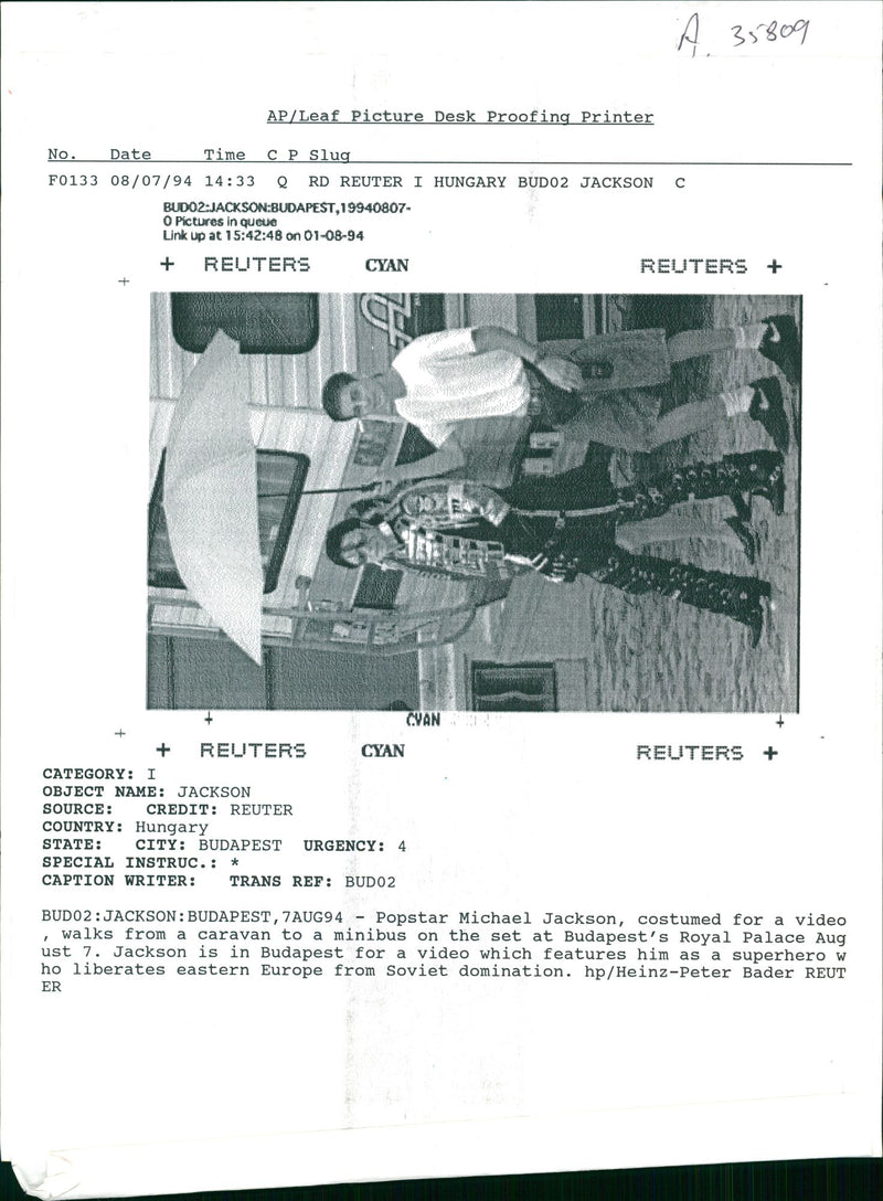 Michael Jackson American singer-songwriter - Vintage Photograph