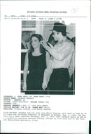 Michael Jackson with Lisa Marie Presley Jackson. - Vintage Photograph