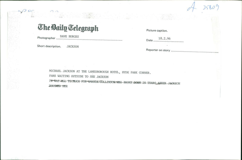 Michael Jackson - Vintage Photograph