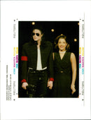 Michael Jackson with his wife Lisa MAria Presley-Jackson. - Vintage Photograph