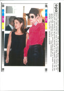 Michael Jackson with his wife Lisa MAria Presley-Jackson. - Vintage Photograph