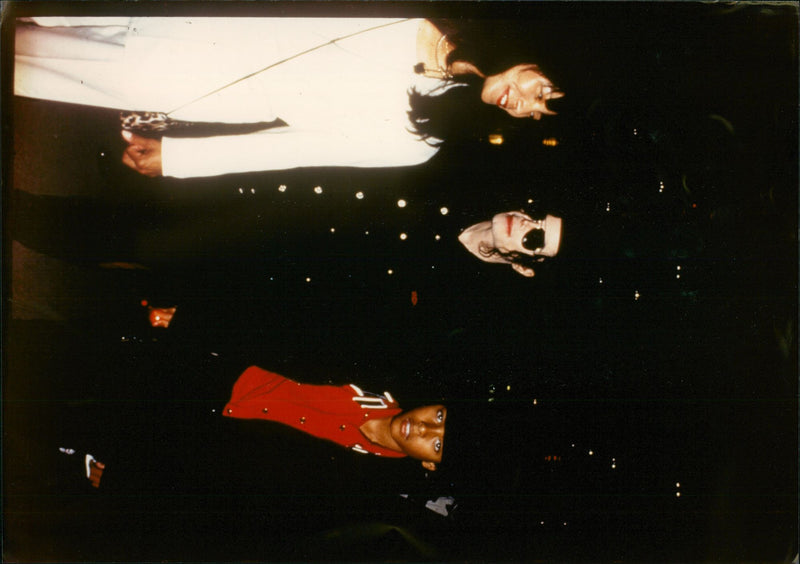 Michael Jackson and Scwarty Family. - Vintage Photograph