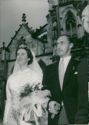 Duke Robert from Habsburg marries the Princess Margherita of Savoy-Aosta - Vintage Photograph