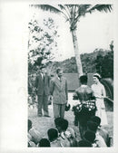 Queen Elizabeth visits Fiji - Vintage Photograph