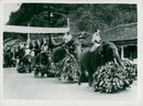 Queen Elizabeth visits Ceylon - Vintage Photograph