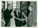 English State Visit in Paris. Queen Elizabeth and Prince Philip - Vintage Photograph
