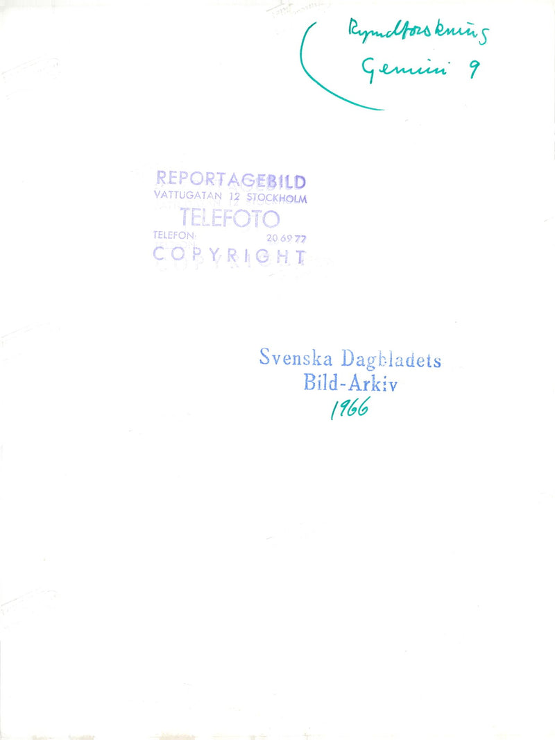 Picture of ATDA satellite "Krockodilen" taken from Gemini 9 - Vintage Photograph