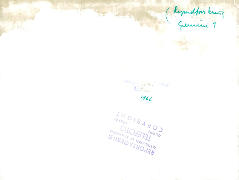 GrodmÃ¤n at the landing of Geminikapseln Gemini 9 - Vintage Photograph