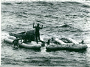 GrodmÃ¤n at the landing of Geminikapseln Gemini 9 - Vintage Photograph