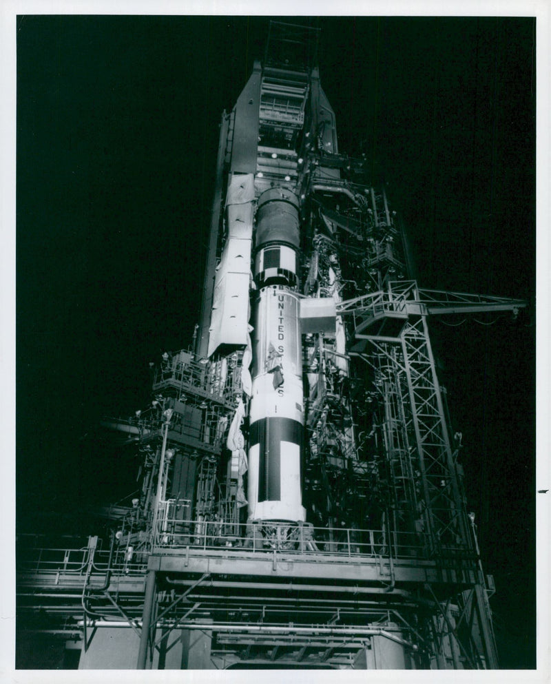 Titan II booster at Cape Kennedy - Vintage Photograph