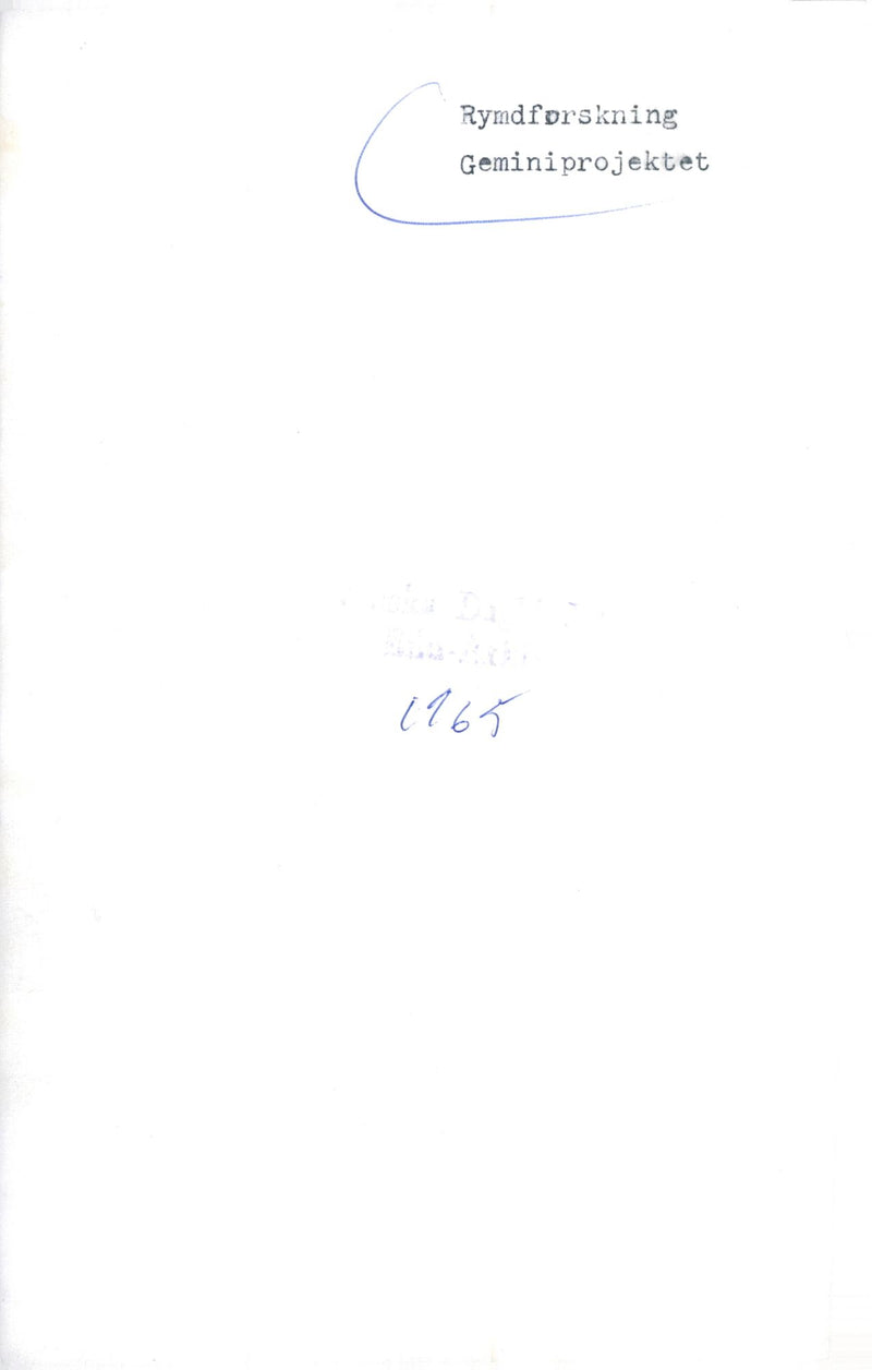 Space Research Gemini Project - Vintage Photograph