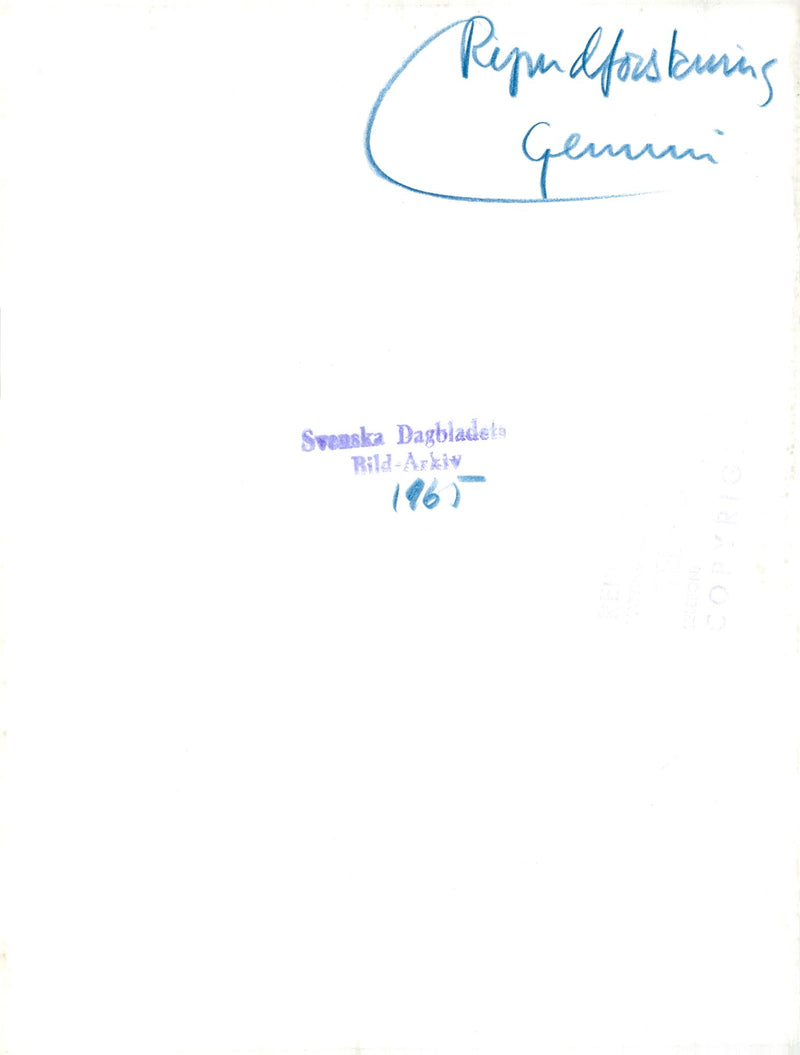 The Gemini-4 rocket is taken away with the astronauts Edward White and James McDivitt on board - Vintage Photograph