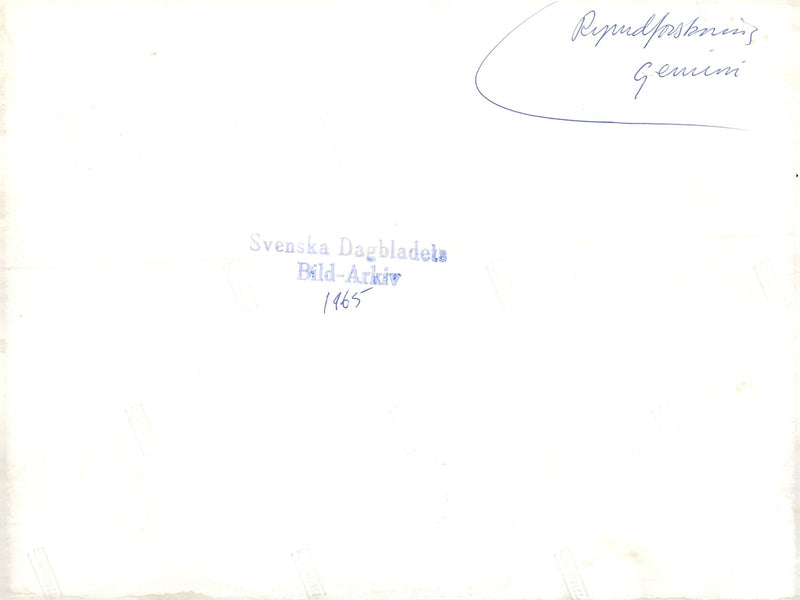 The astronauts James MccDivitt and Edward White II aboard the USS WASP - Vintage Photograph