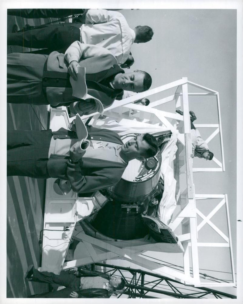 Astronauts Grissom and Young - Vintage Photograph