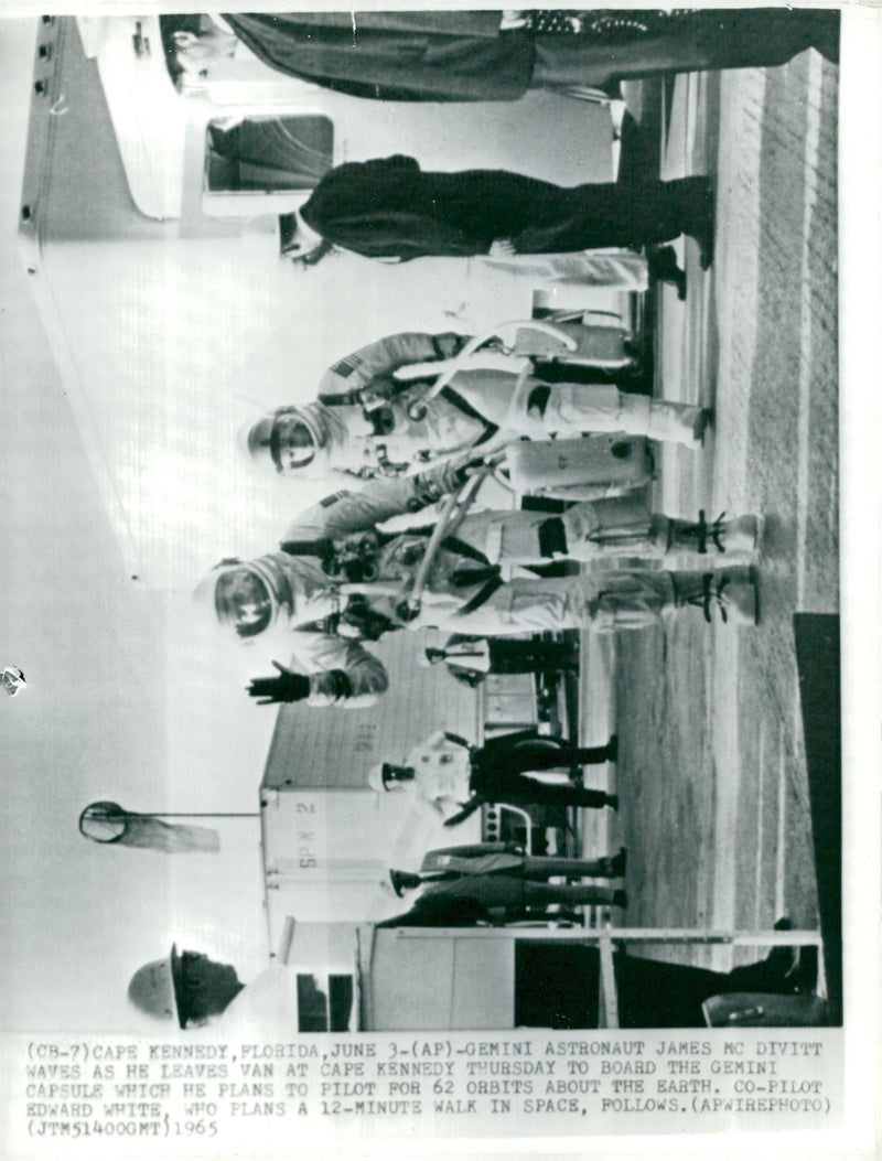 Gemini astronauts James McDivitt and Edward White - Vintage Photograph