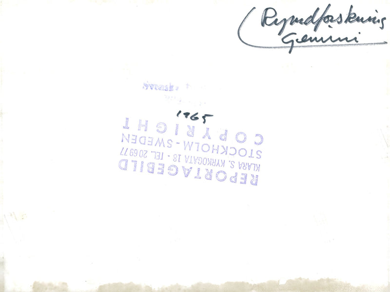 Illustration of Edward H. White II's spacecraft on Gemini - Vintage Photograph