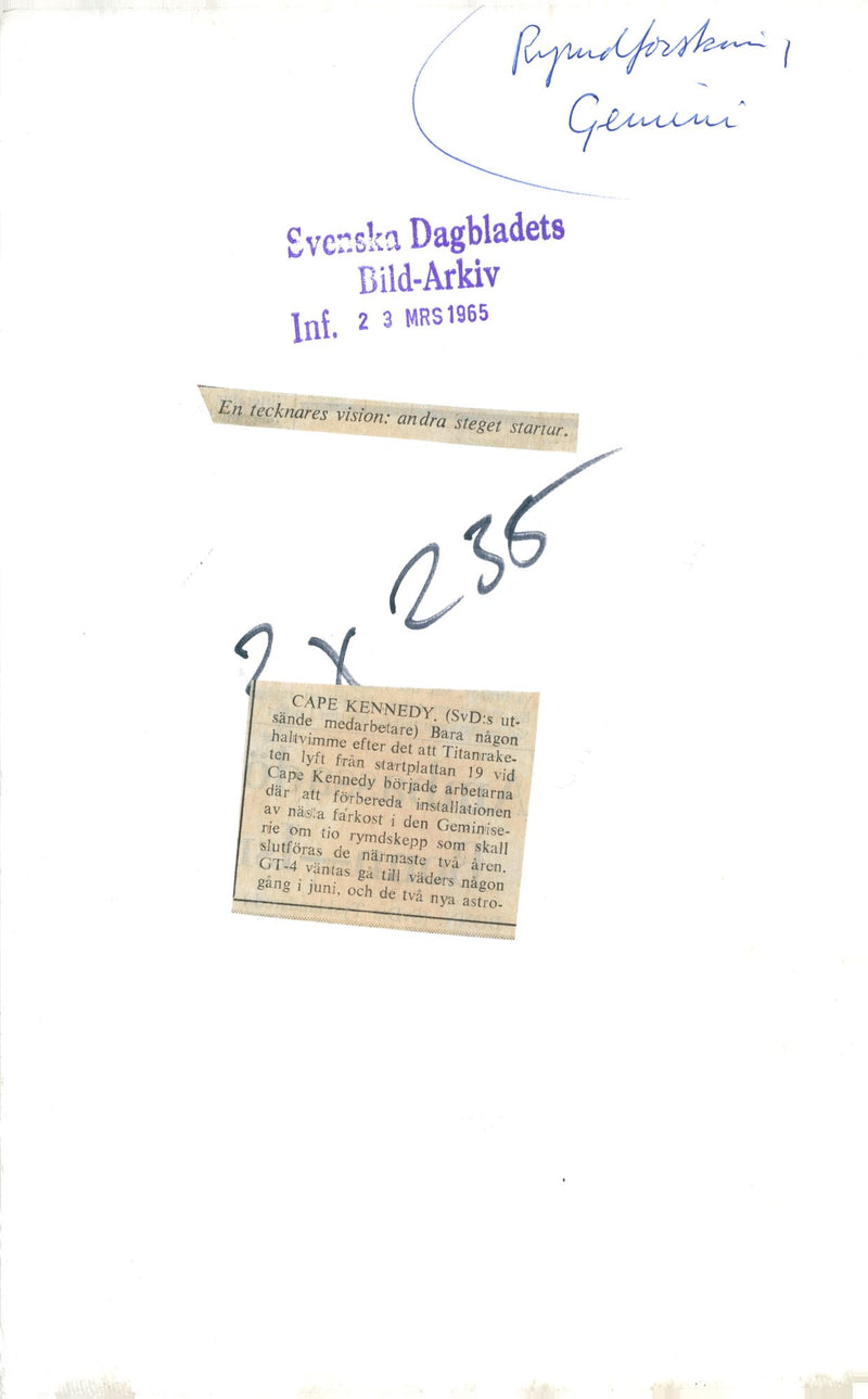 Gemini. A Teacher's Vision: The second step starts - Vintage Photograph