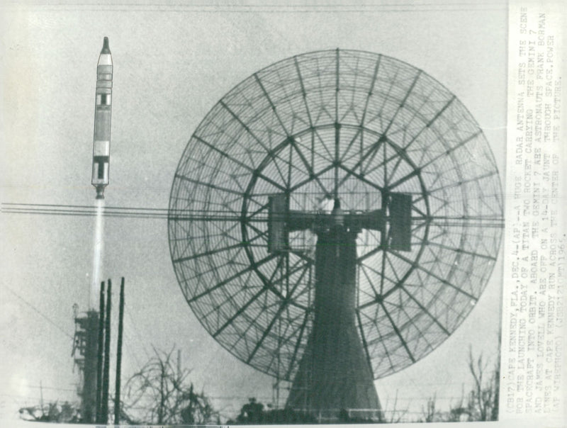 Space research Gemini project - Vintage Photograph