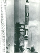 The unmanned Gemini capsule is fired from Titan II - Vintage Photograph