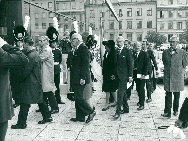 Politicians arrive at the opening of the Riksdag - Vintage Photograph