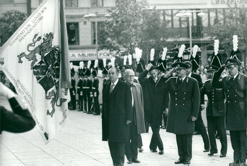 Politicians arrive at the opening of the Riksdag - Vintage Photograph