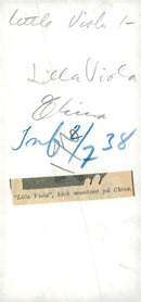 "Little Viola", kiss musician at Chinateatern - Vintage Photograph