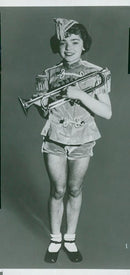 "Little Viola", kiss musician at Chinateatern - Vintage Photograph