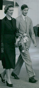 Duchess of Kent along with his son, Duke of Kent - Vintage Photograph