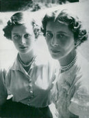 Duke of Kent Marina's with daughter Alexandra - Vintage Photograph