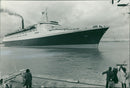 Queen Elizabeth 2 Ship - Vintage Photograph