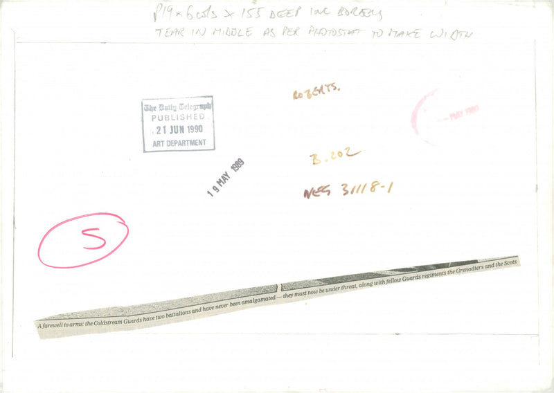 Trooping the Colour (coldstream guards) - Vintage Photograph