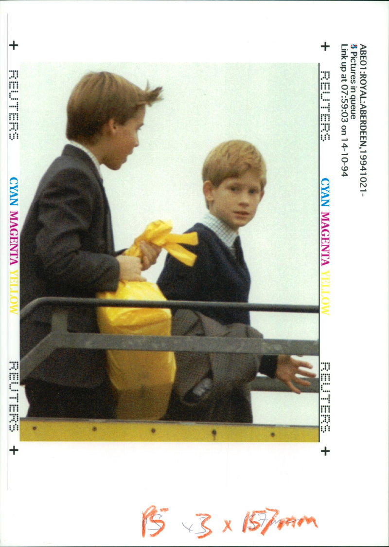 Prince William and Prince Harry - Vintage Photograph