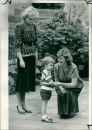 Prince William, Duke of Cambridge with the princess of Wale. - Vintage Photograph