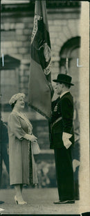 Queen Elizabeth The Queen Mother with Field-Marshal Wilson. - Vintage Photograph