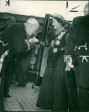 Queen Elizabeth The Queen Mother with princess MArgarett. - Vintage Photograph