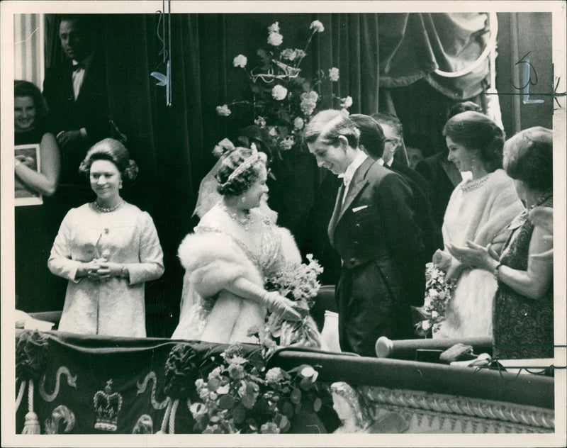 Elizabeth Bowes-Lyon with Prince Charles - Vintage Photograph