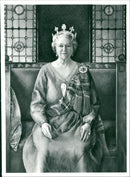 Queen Elizabeth The Queen Mother. - Vintage Photograph