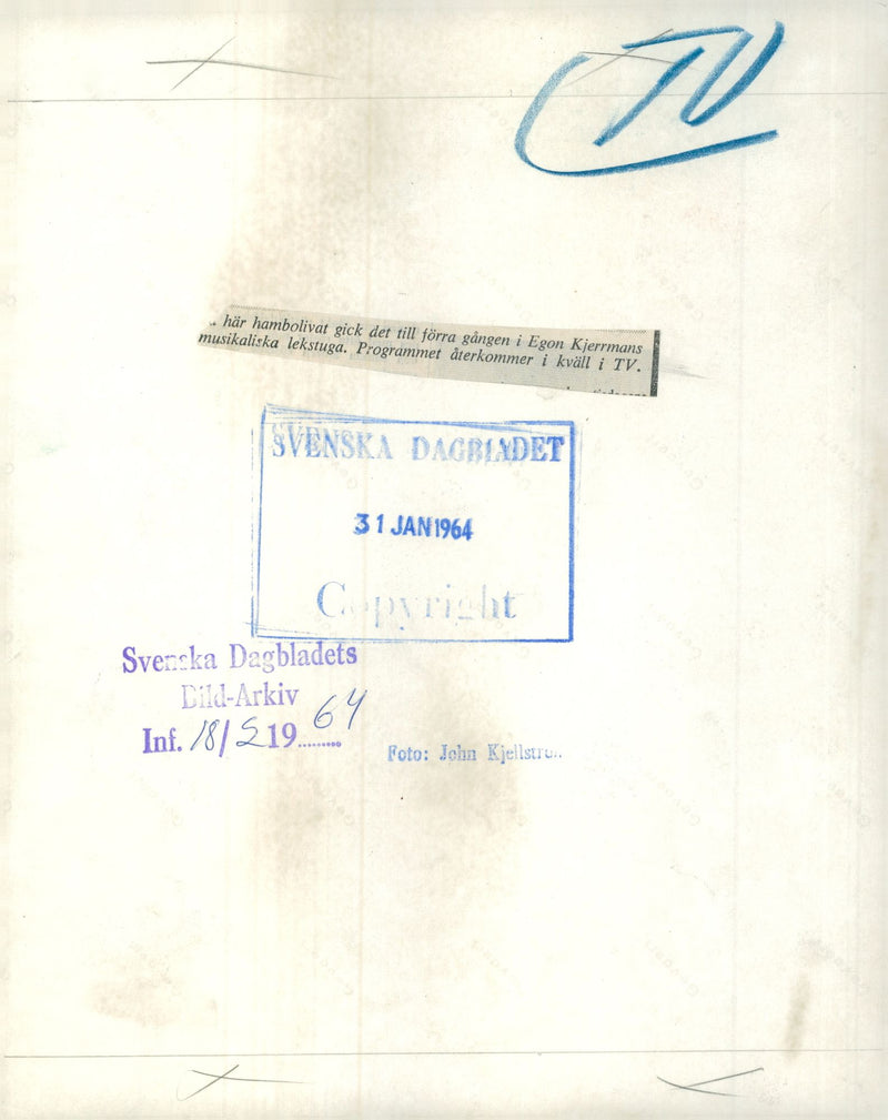 A scene from Egon Kjerrman's musical playhouse - Vintage Photograph