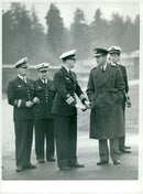 English State Visit 1956. The Duke of Edinburgh at F 18 in Tullinge - Vintage Photograph