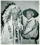 Scout members gathered at the founder of the Concert Hall's grand hall, the Scout Movement 1957 - Vintage Photograph